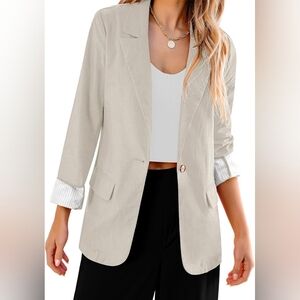 Luvamia Women's Beige Blazer